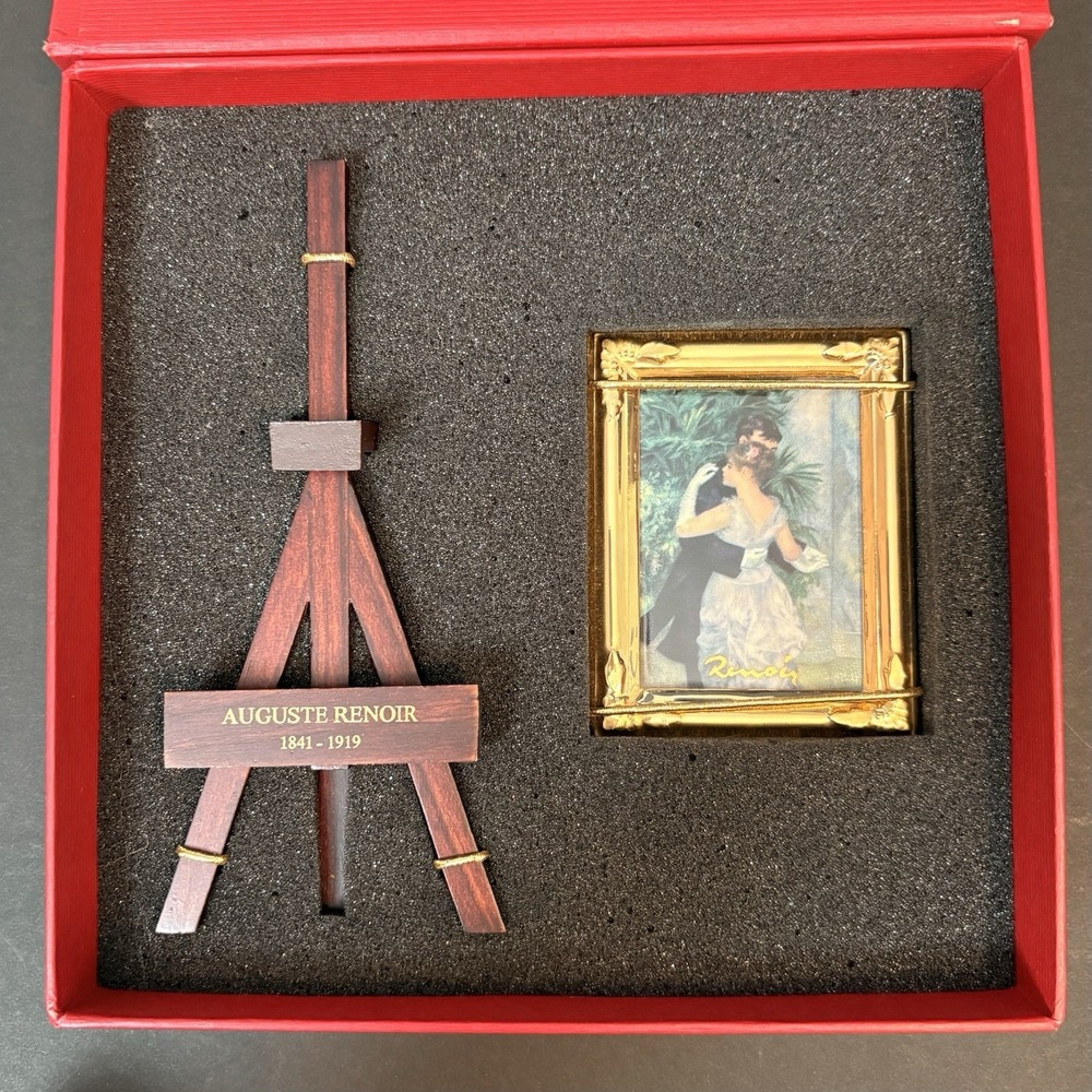 Goebel Artis Orbis Miniature Auguste Renoir Dance in the City Picture Easel Box